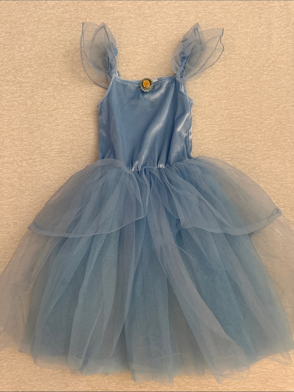 Disney Light Blue Tulle Cinderella Costume Dress with bodysuit